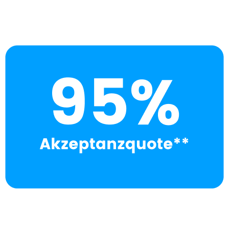 95% de taux d'acceptation avec la solution Floa Pay